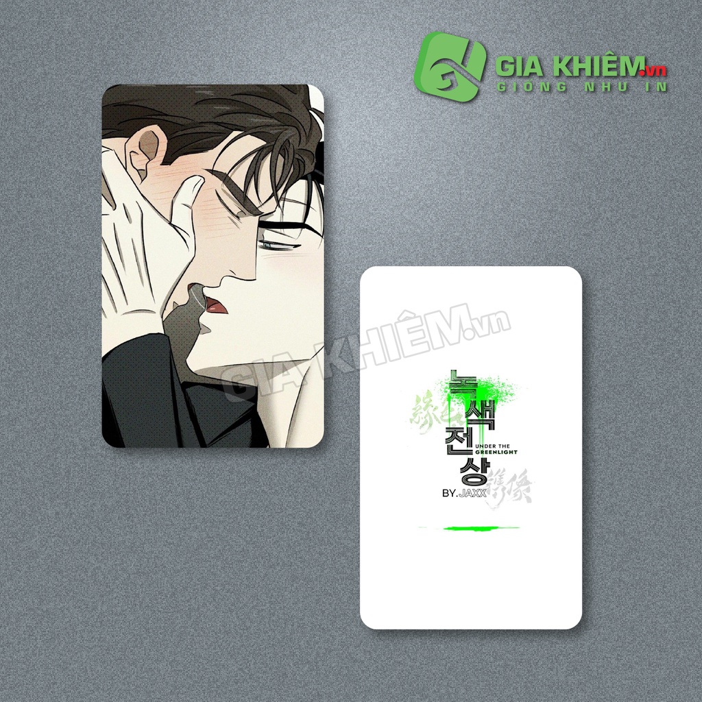 Card bo góc giấy truyện UNDER THE GREEN LIGHT