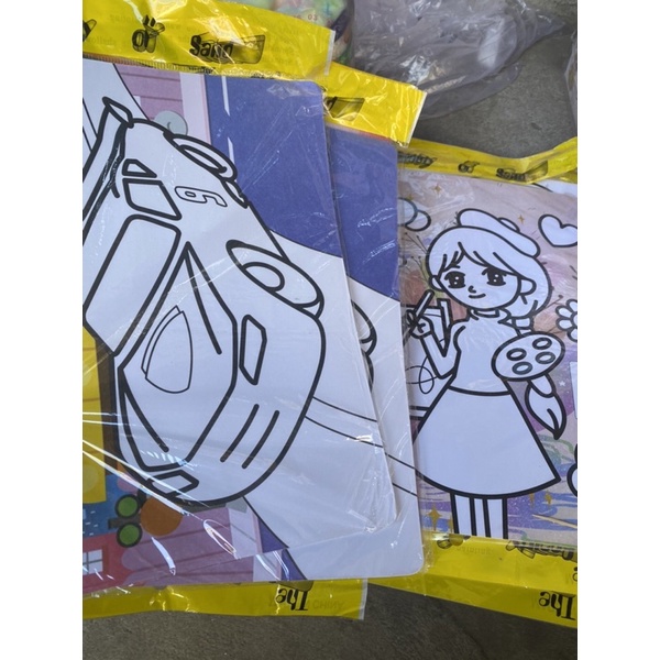 Đồ chơi tranh cát khổ a4 cho bé yêu