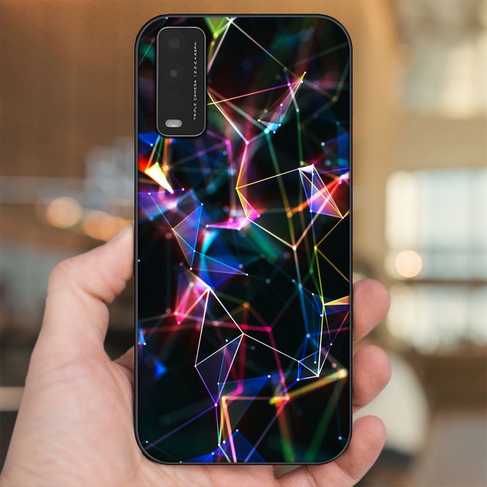 Ốp lưng Vivo Y20, Y20s, Y12s viền đen in hình 3D Gaming Rực Rỡ