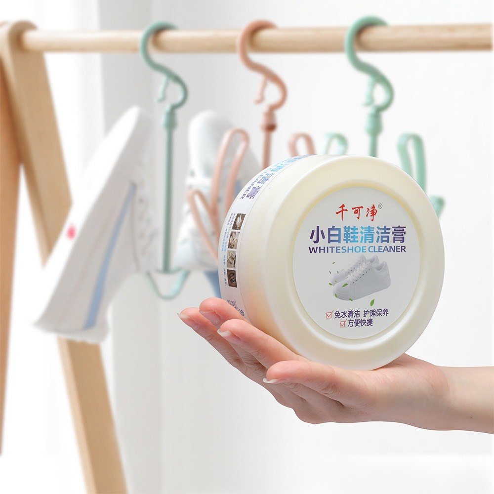 Sáp Lau Giày Đa Năng Dễ Sử Dụng, Hộp Kem Lau Giày  Thể Thao, Giày Da, Giày Trắng Tiện Lợi Không Cần Dùng Nước