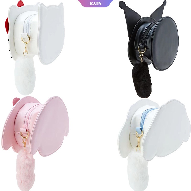 Túi Xách Da PU Hình Hoạt Hình Hello Kitty Cinnamoroll Kuromi My Melody Cho Nữ