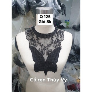 Cổ ren lưới đen may cổ áo rẻ  đẹp ( ĐI ĐƠN TỪ 50k )