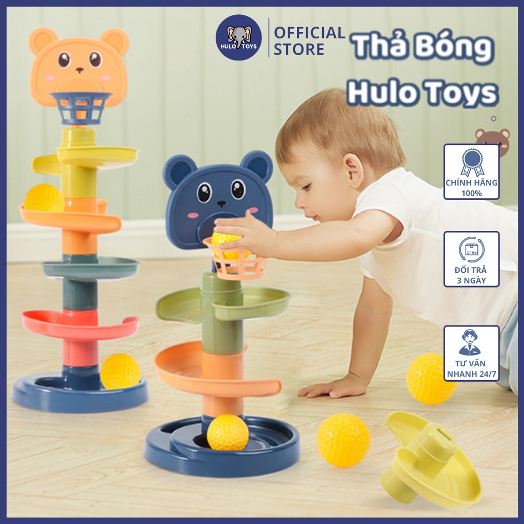 Đồ Chơi Thả Bóng Hình Động Vật Dễ Thương Hulo Toys - Đồ Chơi Cho Bé, Đồ Chơi Vận Động Cho Bé Từ 15 Tháng Tuổi