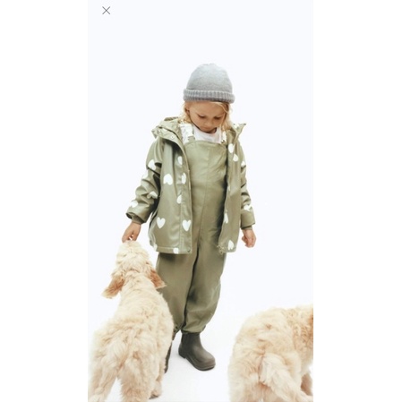 XD- Áo khoác raincoat lót nỉ ấm size 9/12m-4/5y