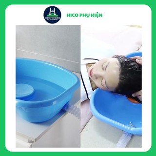 THAU GỘI ĐẦU/ CHẬU GỘI ĐẦU TẠI GIƯỜNG, TẠI NHÀ  DÙNG CHO TRẺ NHỎ, MẸ BẦU, PHỤ NỮ SAU SINH, NGƯỜI GIÀ, NGƯỜI BỆNH