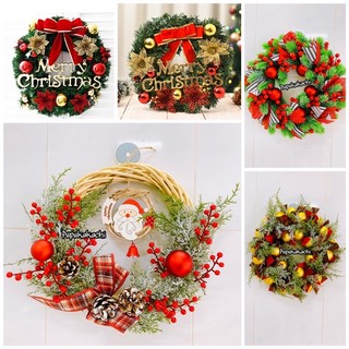 Vòng Nguyệt Quế Trang Trí Noel, Giáng Sinh Đường Kính 20cm/25cm/30cm/40cm