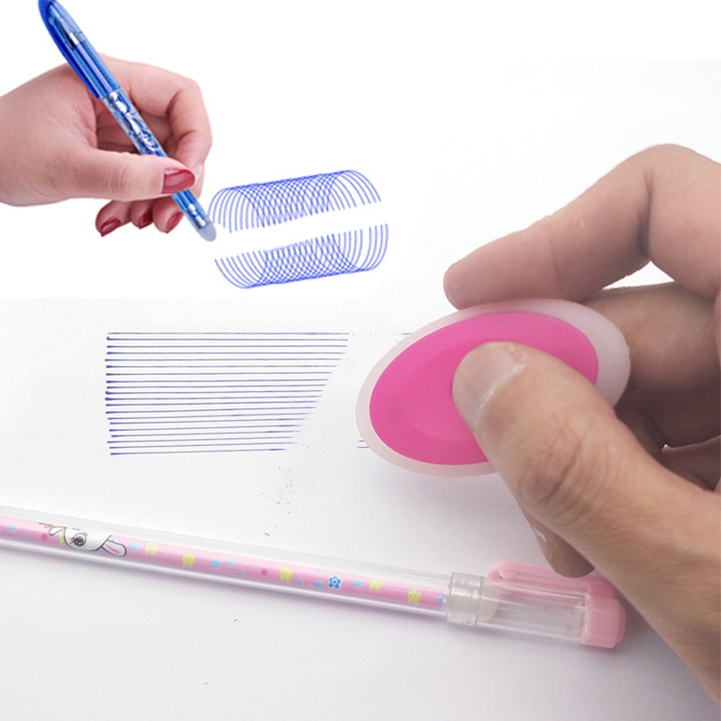 Set Bút Bi Mực Đen / Xanh Ngòi 0.5mm Có Thể Tẩy Xóa Được