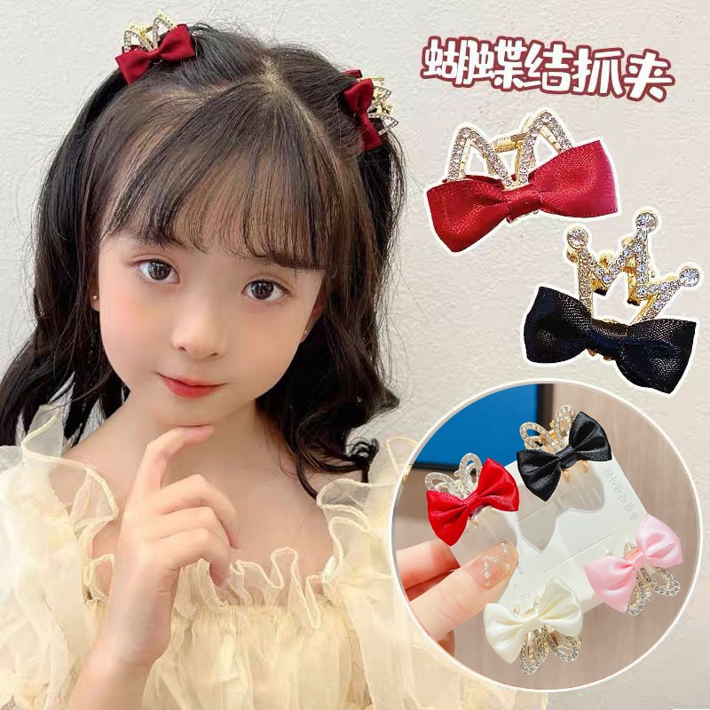 Kẹp Tóc Hình Tai Mèo Đính Đá Dễ Thương Cho Bé Gái