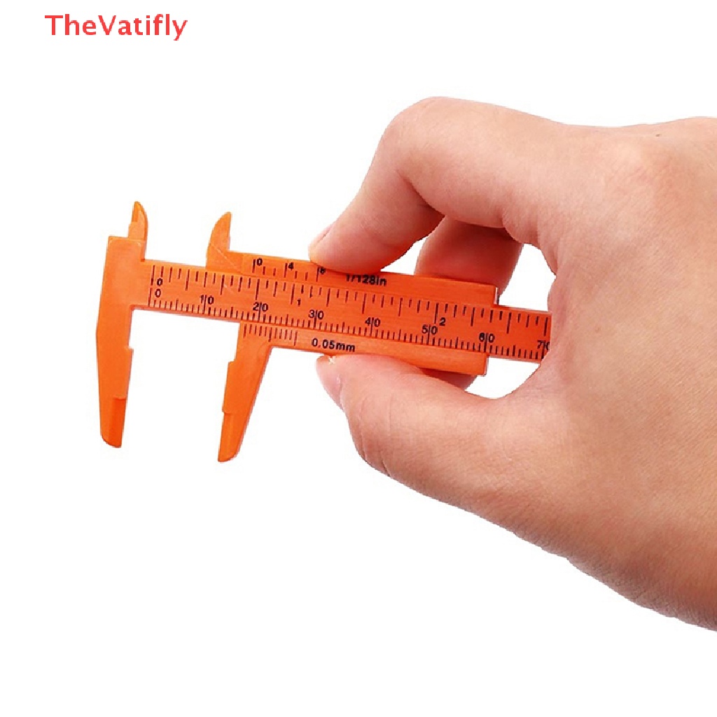 1 Thước Đo Lường Mini Bằng Nhựa 0-80MM Di Động Tiện Dụng