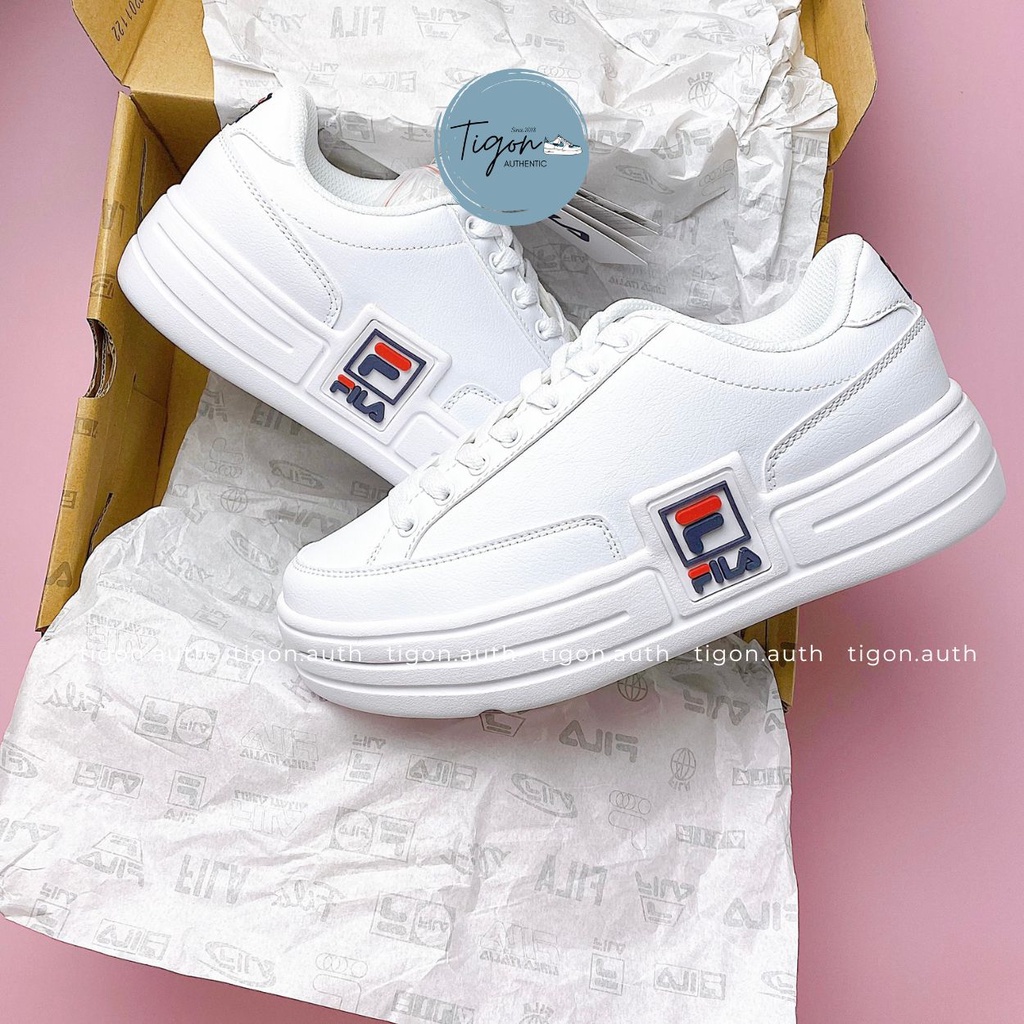 Giày thể thao nữ chính hãng , giày sneaker nữ trắng Fila Funky Tennis 1998 1TM00622D  Tigon.auth