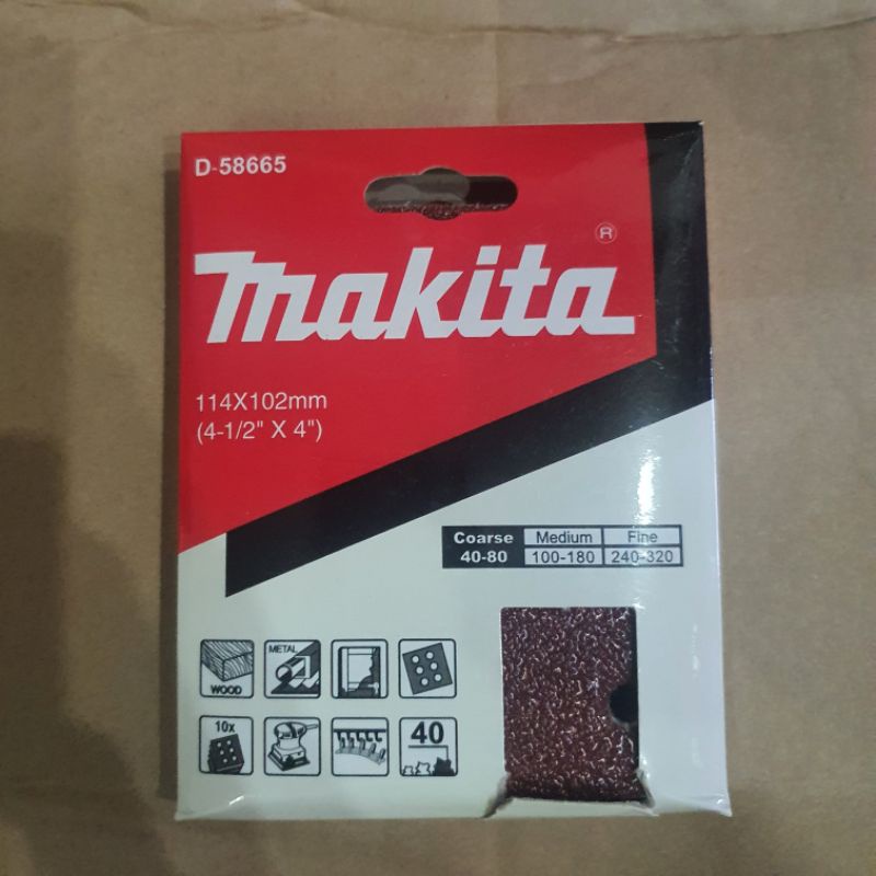 GIẤY CHÀ NHÁM CHO CÁC LOẠI MÁY MAKITA BO4565, BO4555, BO4556, BO4557, BO4558 VÀ MÁY PIN DBO480, DBO4