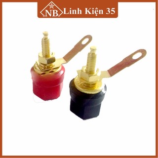 4 chiếc Jack đấu Loa loại ngắn ( 2 đỏ 2 đen )