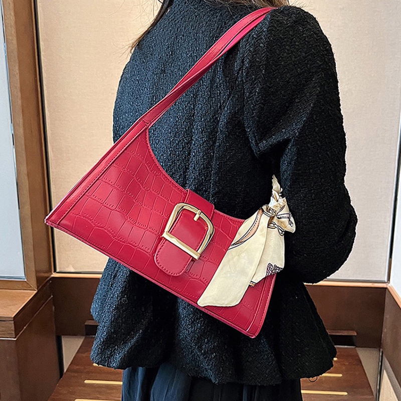 Túi Đeo Vai Họa Tiết Vân Đá Đơn Giản Phong Cách retro Cho Nữ