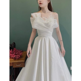 Luxury váy cưới, váy đi bàn cao cấp kiểu dáng tiểu thư, sang chảnh - ảnh sản phẩm 4