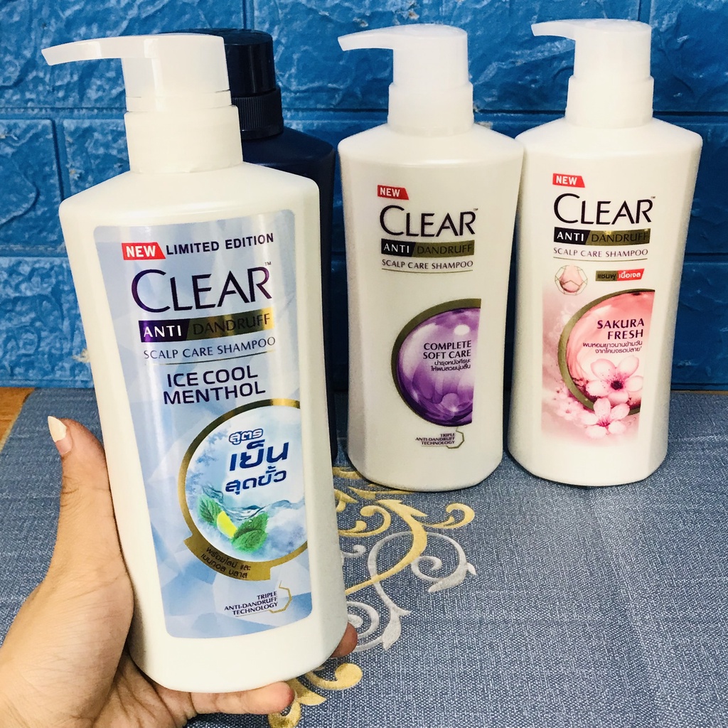 Dầu Gội Clear & Clear Thái Lan 400-450ml