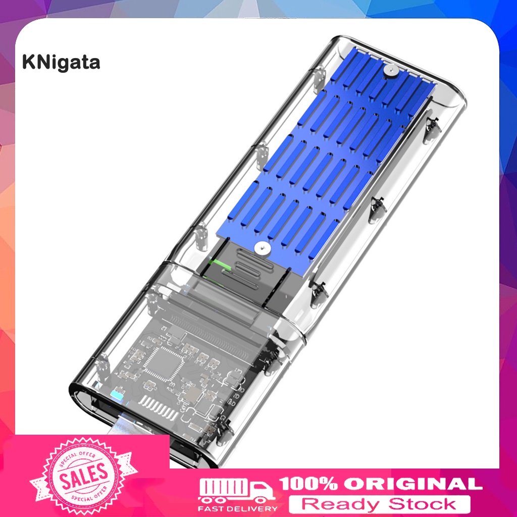 Hộp Đựng Ổ Cứng M.2 SATA NGFF Sang USB3.0 Gen1 Có Thể Tháo Rời Tiện Dụng