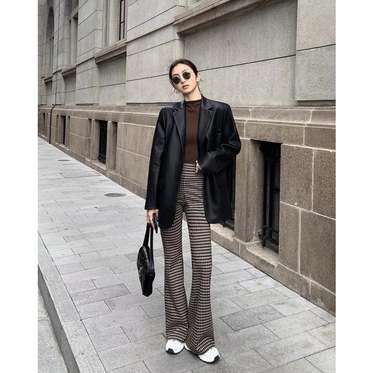 Vest Da Oversize 1 Hàng Cúc Eclipse Clothing