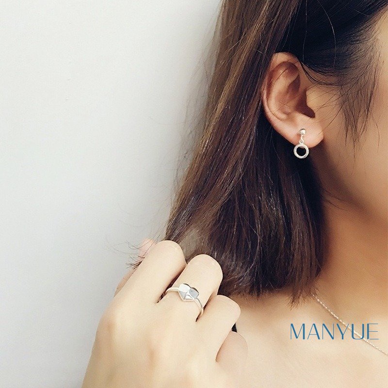 MANYUE Đôi bông tai dáng dài tạo hình độc đáo cho nữ