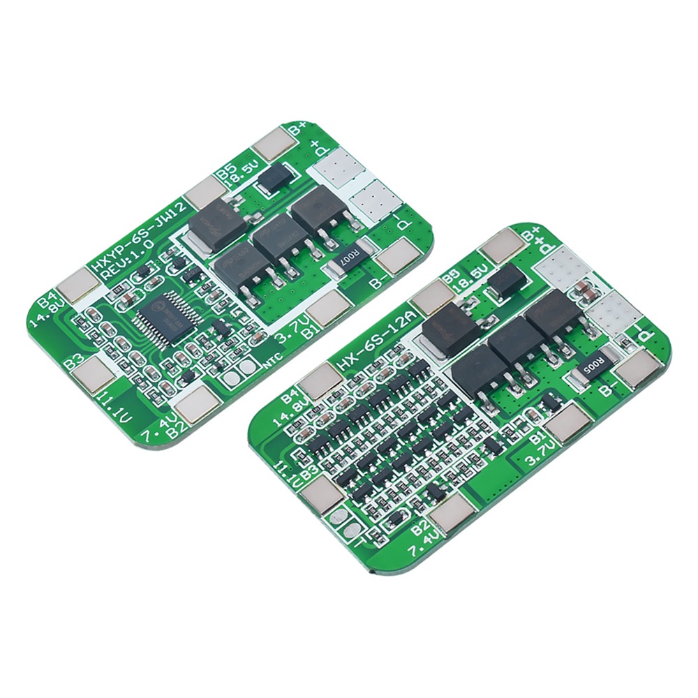 Bảng Mạch Bảo Vệ 6S 15A / 25A 24V 25.2V PCB BMS Cho Mô-Đun 18650