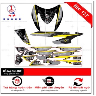 Tem rời Click 110 pittong đen