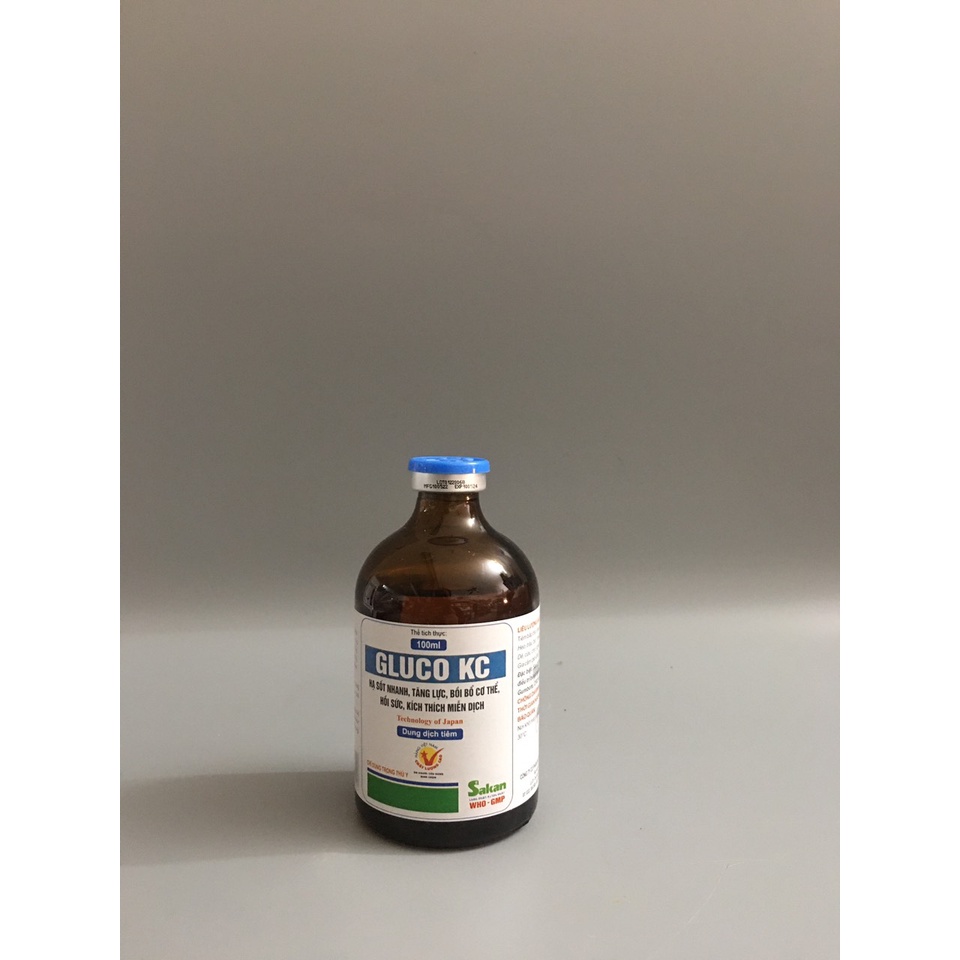 Gluco KC sakan/gluco k c, bồi bổ cơ thể, hồi sức cho vật nuôi (100ml)