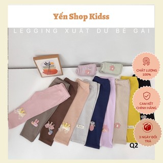 Sale !!! Sét 4 quần legging gân tăm xuất dư cho bé gái Q2 shop yến shop kidss