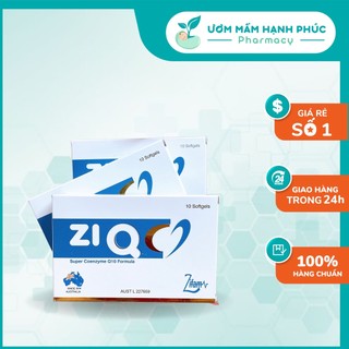 ZiQ 10 [CHÍNH HÃNG] tăng thụ thai, cải thiện chất lượng trứng, tinh trùng ( date xa)