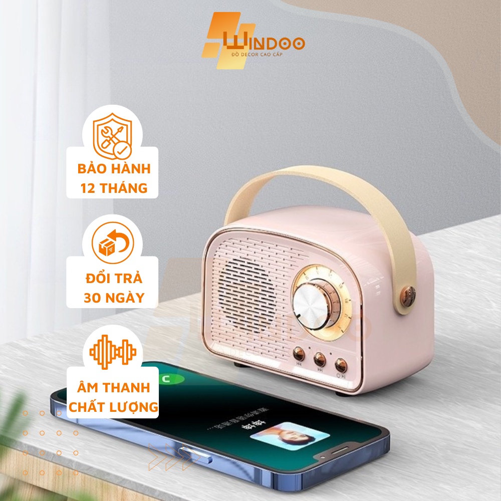 Loa bluetooth Windoo phong cách cổ điển độc lạ