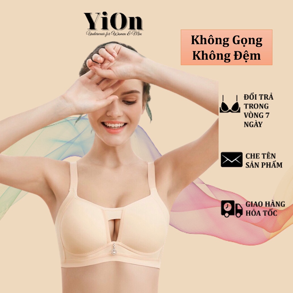 Áo Ngực Su Trơn Bigsize 38 44 Không Gọng Không Mút Dành cho Ngực Lớn YiOn Underwear BIG3