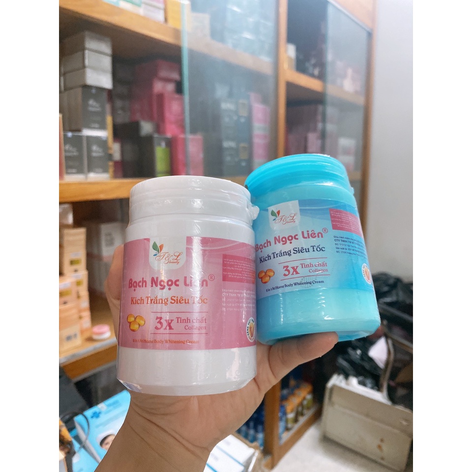 Kem kích trắng Bạch Ngọc Liên XANH_HỒNG