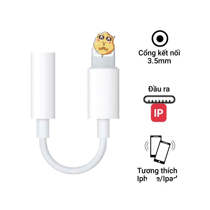 🌟SANG 3.5 MM DÙNG BLUETOOTH 🌟 Jack GIẮC DÂY Chuyển Tai Nghe IP 7 8 X XS XR 11 12 13 14 MINI PRO MAX PLUS
