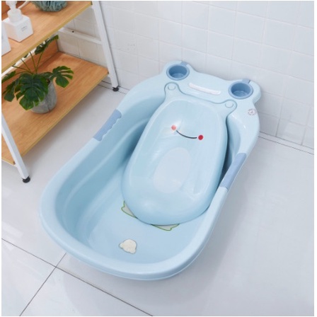 Chậu tắm cho bé sơ sinh Việt Nhật, Mẹ bé Carrot, Thau tắm bé hình chú ếch bền đẹp