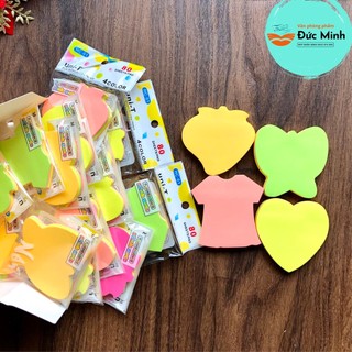 Giấy nhớ giấy nhắn 4 màu, hoạt hình phiên bản dễ thương, size 3x3cm - giấy note ghi chú - HC01 - vpp Diệp Lạc