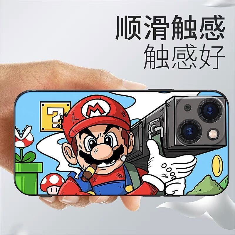 Ốp Điện Thoại TPU Mềm Chống Sốc Hình super mario Ba Mắt Cho IPhone 14 12 PRO 12 mini 11 PRO MAX 13 PRO 13PROMAX Plus