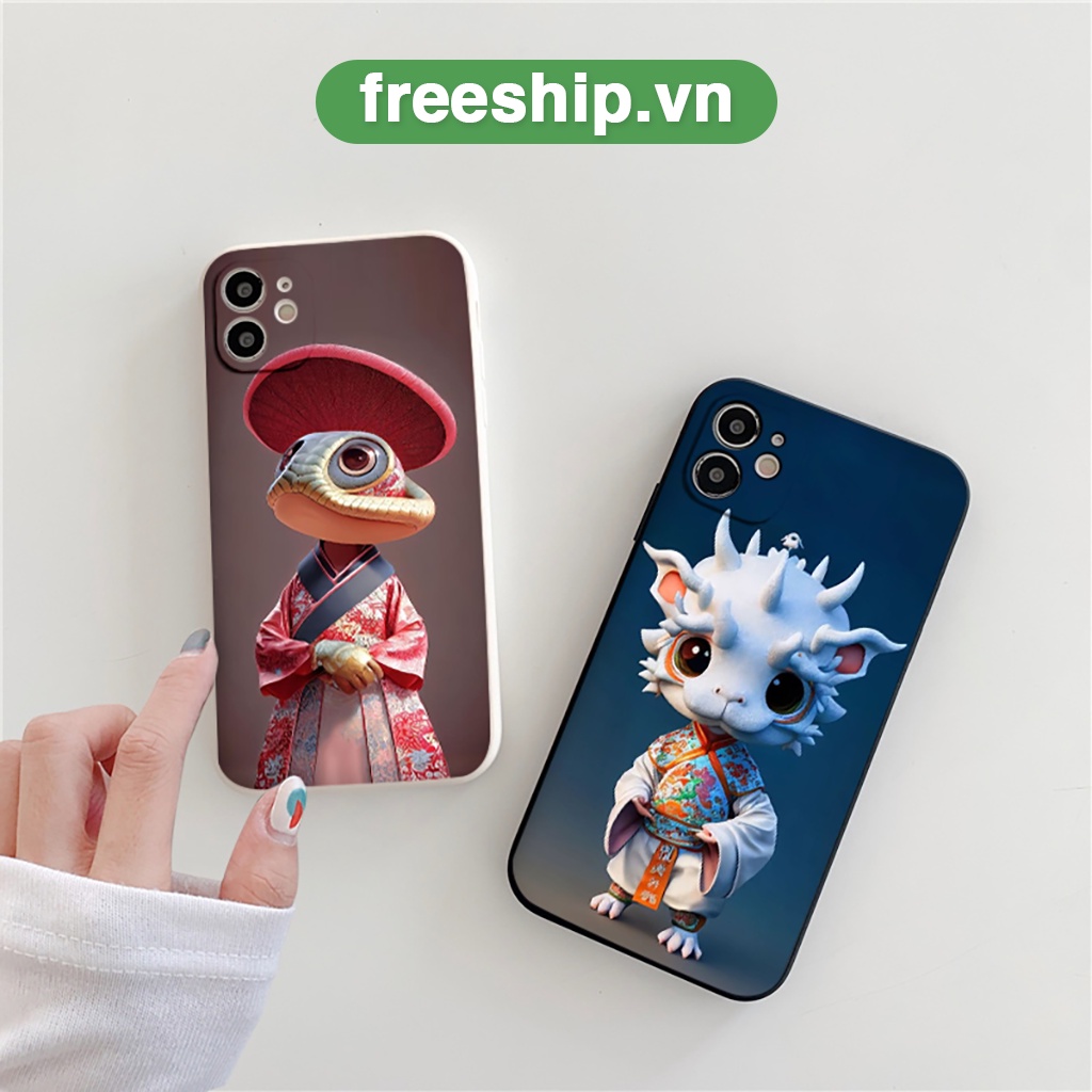 Ốp lưng iphone hình 12 con giáp cực chất dẻo vuông cạnh tuổi Tý Sửu Dần Mão Thìn Tỵ Ngọ Mùi Thân Dậu Tuất Hợi đủ mã 6-14