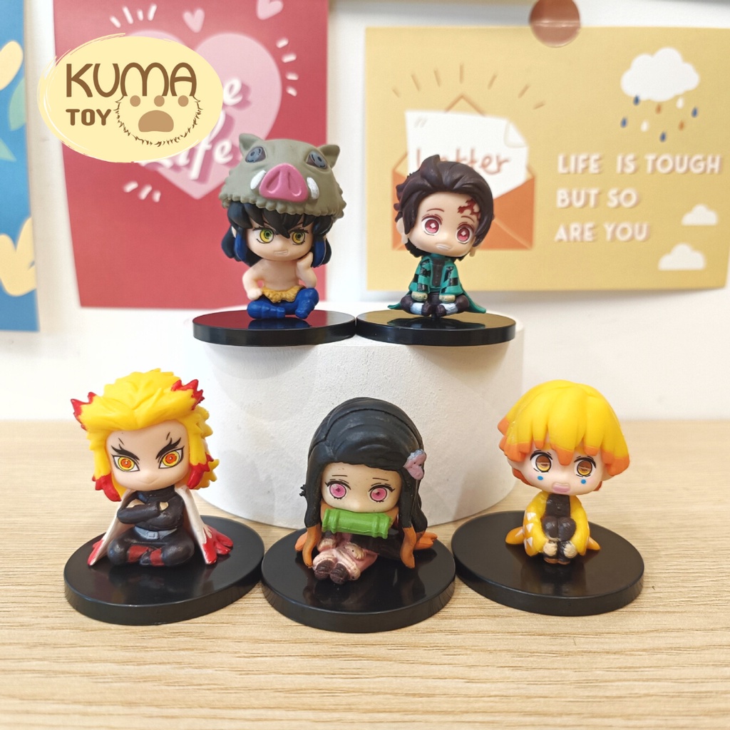 Mô hình Chibi anime Kimetsu no Yaiba: Tanjiro, Nezuko, Zenitsu -THANH KIẾM DIỆT QUỶ