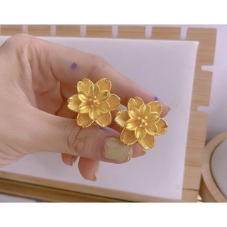 Nhẫn hoa mạ vàng 24 cao cấp mẫu mới cực đẹp