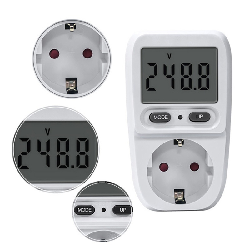 Thiết Bị Đo Năng Lượng Điện Tử Với Màn Hình LCD Bảo Vệ Quá Tải