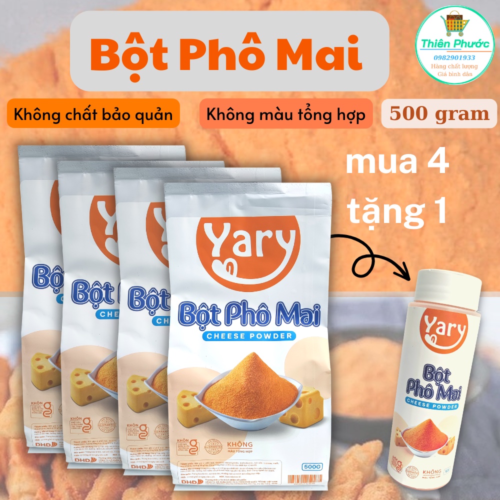 Bột phô mai lắc khoai tây gói 500g 1 gói 99k (mua 4 gói tặng 1 hủ 150g)