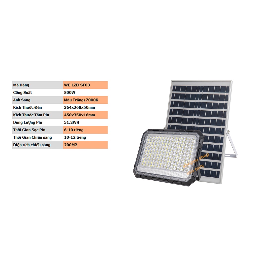 Đèn pha led Năng Lượng Mặt Trời 200w 300w 400w 600w 800w