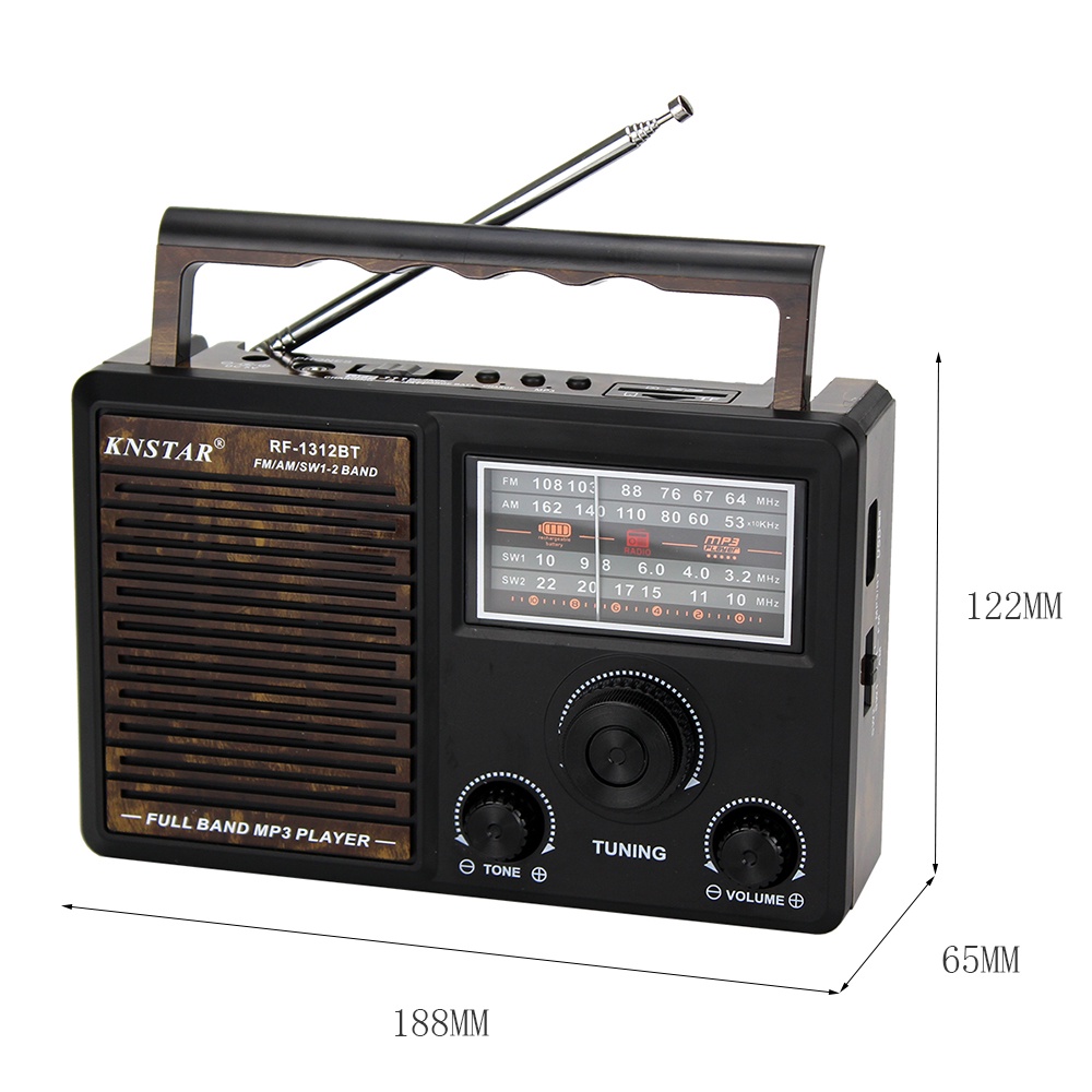 Đài Radio FM 999 Có Khe Cắm Thẻ Nhớ, Âm Thanh To, Độ Bắt Sóng Tốt, Quà Tặng Cho Ông Bà.