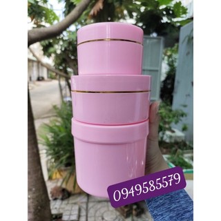 Hủ 150gr-250gr-500gr (màu hồng)