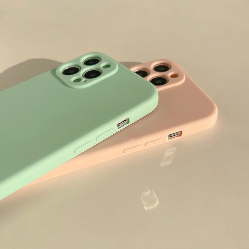 Ốp Điện Thoại TPU Dẻo Vuông Siêu Mỏng Chịu Nhiệt Đơn Giản Cho IPhone 14 Pro Max 11 7Plus 13 12 11 Pro Max X XS XR