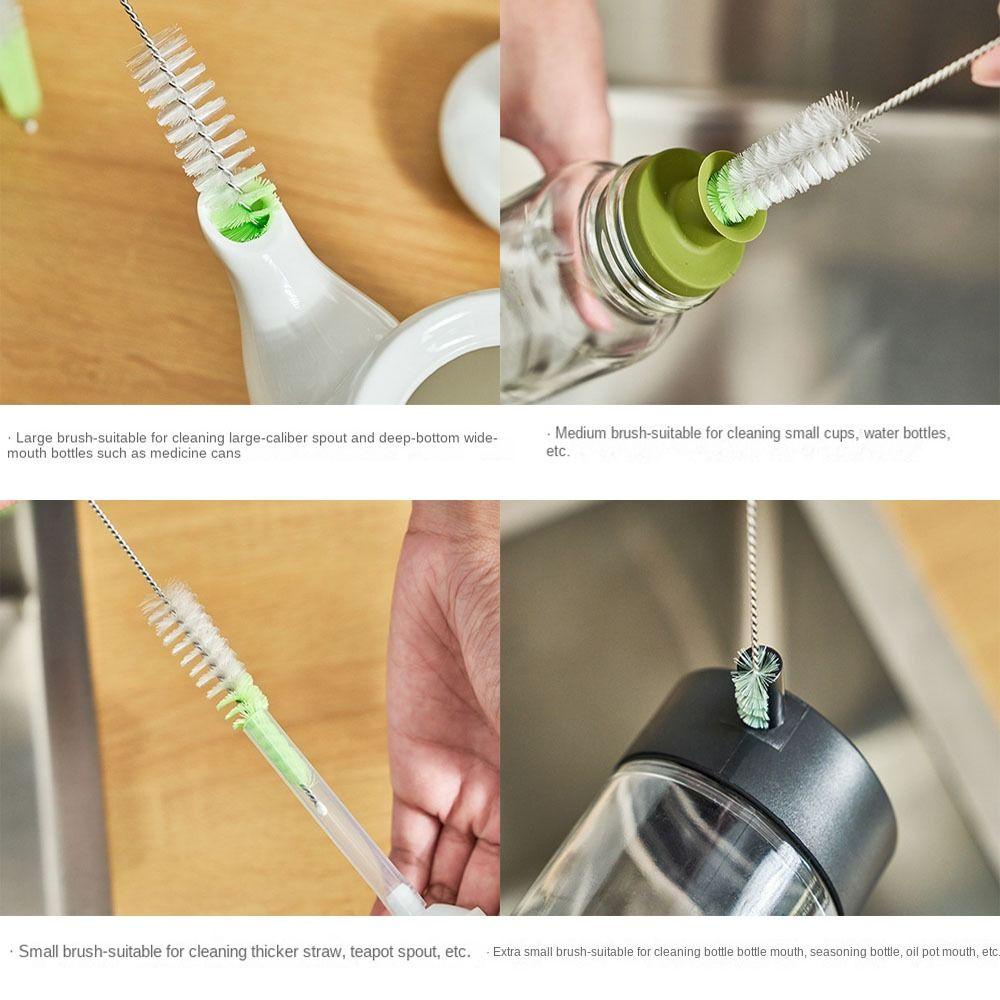 Cọ Vệ Sinh Bình Sữa Bằng Thép Không Gỉ Mềm Mại Đa Năng