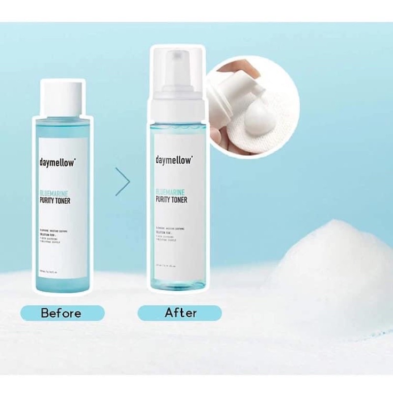 Nước cân bằng làm dịu da Toner Daymellow Blue Marrine Purity 200ml