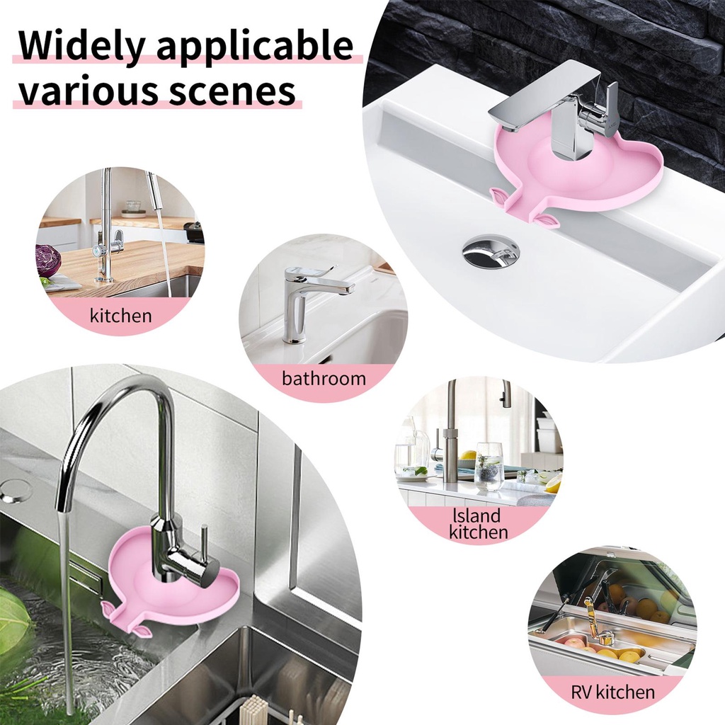 Thảm Xốp Bọc Vòi Nước Bồn Rửa Chén / Nhà Tắm Chống Văng Nước Thời Trang 2020