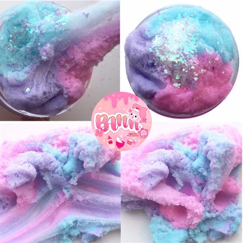Cloud Slime/Slime mây 3 màu tuyết mỹ siêu tơi
