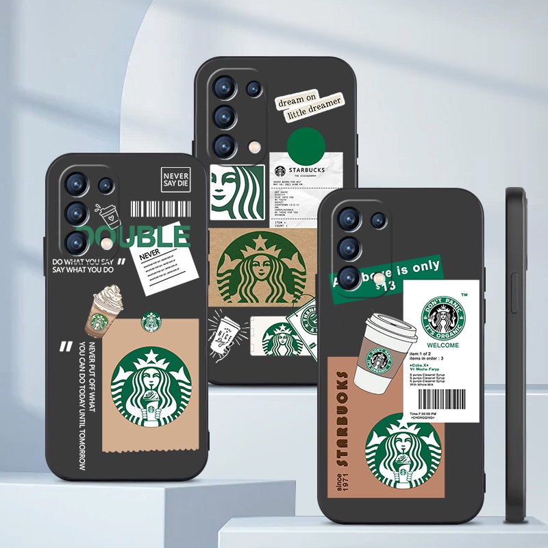 STARBUCKS Ốp Điện Thoại Cho OPPO A3S A12e A7 A5S A12 A11K A9 A5 A15 A15S A16 A16K A17 A31 A53 A33 A54 A57 A77s A95 A74 A76 A96 A77 A92 A52
