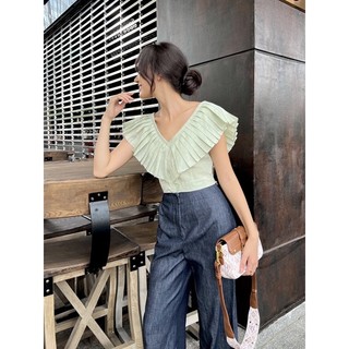 ÁO CỔ XẾP LY