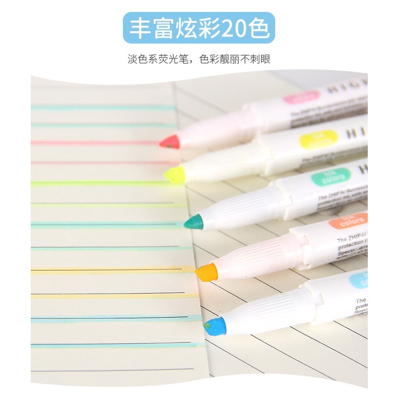 Set 5 Bút Đánh Dấu Hai Đầu Họa Tiết Graffiti Bắt Sáng